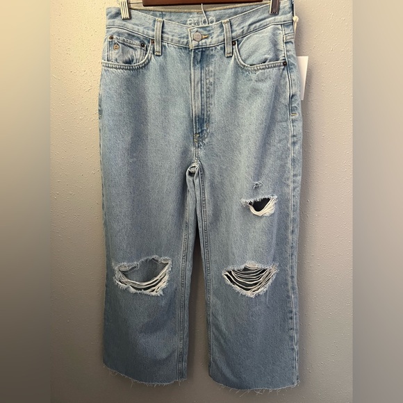 New ÉTICA Devon Wide Leg Crop Jean - Mohave River Size 26 - Picture 2 of 15